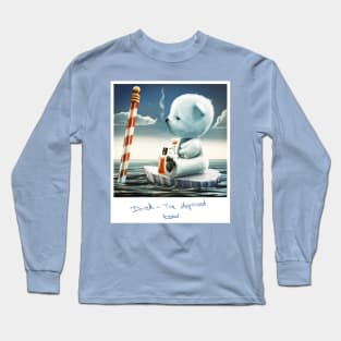 "Derek The Depressed Bear" by Andy Fairhurst Long Sleeve T-Shirt